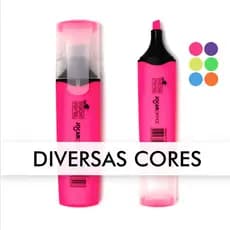 KIT 2 MARCA TEXTO NEON FEVER OU  PASTEL 2 CORES  JOCAR OFFICE LEONORA