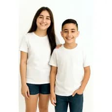 Camiseta Básica Infantil Juvenil Menino e Menina Varias Cores Unissex Manga Curta Gola Redonda 1/2/3/4/6/8/10/12/14/16