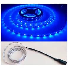 Fita De Super Led Azul 5050-60led por metro-12V Ip20 5 metro + Fonte 2a 110/220v