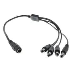 Cabo Divisor P4 4 Vias Preto 41 Cm 12v 1 P4 Fêmea Para 4 P4 Macho