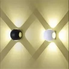 Arandela De Parede Luminária Led 12w Luz Branco Quente Formato Globo