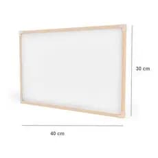 Lousa Infantil Quadro Branco - 30x40cm - Acompanha Apagador