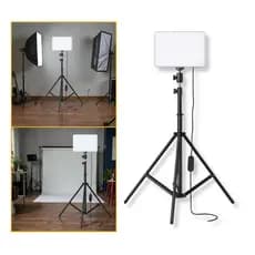 Ring Light Painel LED TPFoto Bicolor 20cm com Controle Remoto e Tripé 1,9m - RL-11