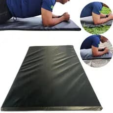 Colchonete academia exercicios 90x42x3 altadensidade impermeável profissional grande preto treino yoga pilates funcional