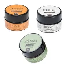 Kit H'ERKO Cera Matte + Cera Shine + Balm Frizz Control 85g | Cabelo e Barba