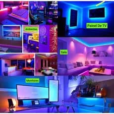 Fita Led 3528 Rolo 5m IP 65 Prova D'agua Com Silicone e 300 Leds cores diversas