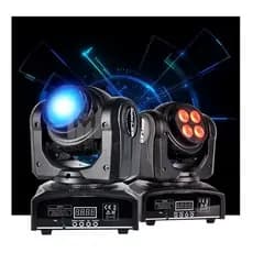 Mini Moving Doble Face 12w 4 Led Rgbw Quadriled Dmx Audio