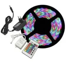 Fita LED 3528 SUPER LED ULTRA RGB 12V 300 LEDS | 16 CORES IP20 Com Fonte