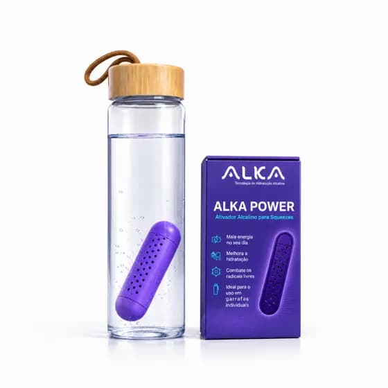 Ativador Alcalino Alka Power com Magnésio para Squeeze e Garrafa de Água Portátil Enriquece