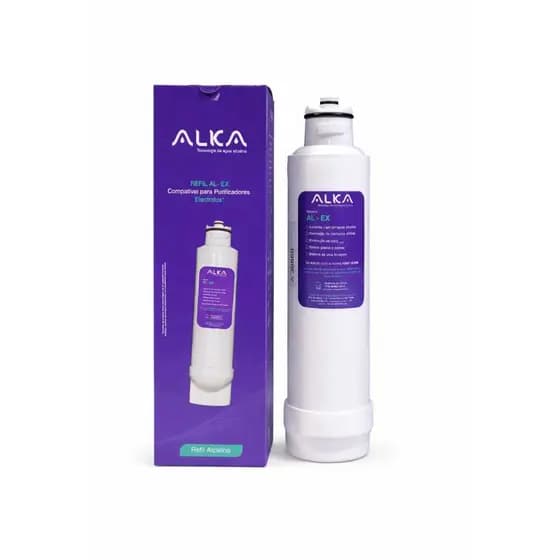 Refil Alcalino Alka Al-ex Compatível com Purificadores Electrolux Aumenta Ph Reduz Cloro Vida
