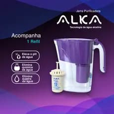 Jarra Purificadora de Água Alcalina Alka Tecnologia Exclusiva de Purificação e Alcalinização