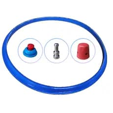 Kit Reparo Borracha Panela de Pressão 3 - 4,5 Litros + Selo Silicone + Peso Vermelho + Pino