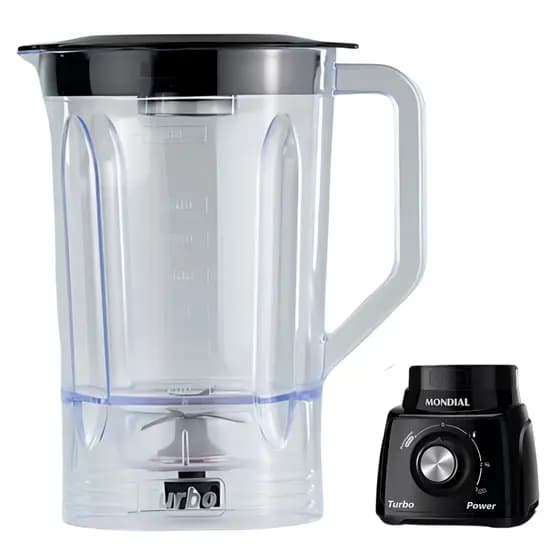 Copo para Liquidificador Mondial Turbo Power Sangel L-99 Tampa Preta