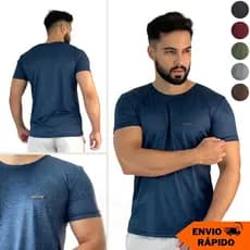 Camiseta Masculina Dry Fit Manga Curta Malha Fria Moda Fitness para Academia