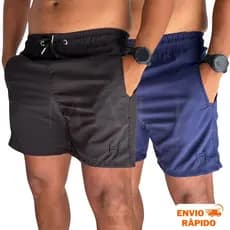 Kit 2 Shorts Mauricinhos Tactel  Premium com Elastano