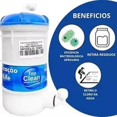 Refil para Filtro Top Life Bacteriológico Original - Blue, New, Flex, Plus