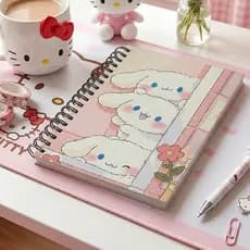 Agenda Permanente 2026 Cinnamoroll Kawaii Hello Kitty Sanrio Caderno Anual Fofo Planner