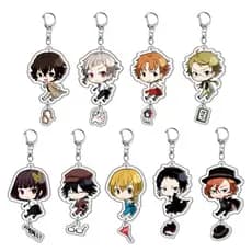 Chaveiro acrílico Bungou Stray Dog Dazai Osamu Nakajima Atsushi Pingente