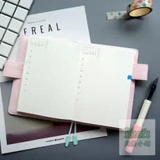 A5A6 Um caderno diário colorido página fixa núcleo interno hobo branco restante adaptar autopreenchimento linha do tempo