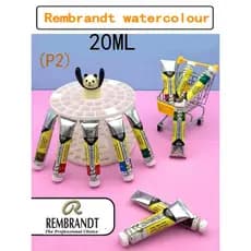 P2-Netherlands Talens-REMBRANDT-Lomborg Master Tinta Aquarela 20ml Pacote de Tubo 120 Cores Pintura Artista Cor Única Op