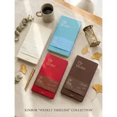 Kinbor Planner Sem Data Preenchimento Livre Time Blocking Semanal Agenda Caderno A5 Lista de Tarefas Produtividade