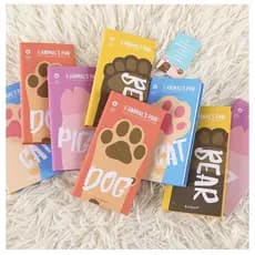 Kinbor Animal pés pata série livro de bolso A7 manual bonito menina coração portátil pequeno caderno Mini livro quadrado