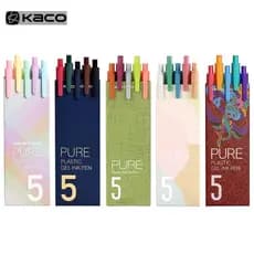 KACO + China Museu Nacional Co-Branded Limited Genuíno 5pcs Conjunto 0.5 Caneta Gel-Morandi + Retro Macaron Manual Assin