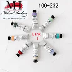 Michael Harding-Artist Pacote de tubos de tinta aquarela profissional 15ML Gama completa Única opcional MH Art Painting