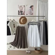 Olhos Grandes [Roupas Femininas Boutique Coreana Japonesa] Calças Compridas-5 Cores Francês Retro Gelo Tencel Linho Algo