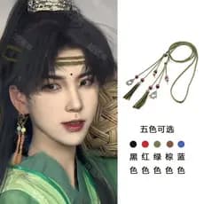 Acessórios De Cabelo Estilo Étnico Antigo Faixa Testa Chinês Cocar Hanfu Serpentina Corda Fotográficos 26.6.5