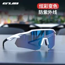 GUB 7800 Óculos de ciclismo coloridos que mudam de cor Mountain Road Bike ao ar livre à prova de vento Dia Noite Óculos