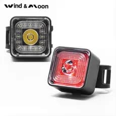 WT06 Road Mountain Bike Luz traseira de freio de indução inteligente de alto lúmen Luz de advertência traseira dianteira