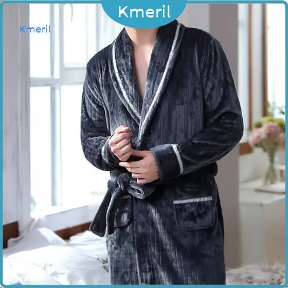 { kmeril.th1 } Camisola Masculina De Inverno Com Estampa De Pelúcia Grossa Unissex De Lã Coral , Ótima Absorção De Água