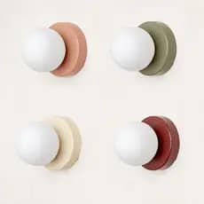 Macaron Lâmpada De Parede Bola Redonda Quarto Estudo Redondo Do Teto Nordic Escada Corredor Arandela Entrada Luz