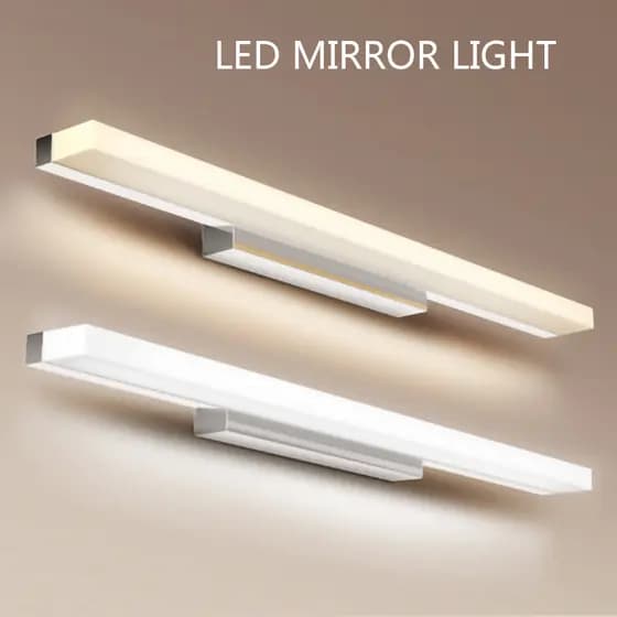 Simplicidade Moderna Moda LED Lâmpada De Parede Espelho À Prova De Umidade Anti-Nevoeiro Luminária Interior Banheiro Qua
