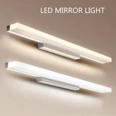 Simplicidade Moderna Moda LED Lâmpada De Parede Espelho À Prova De Umidade Anti-Nevoeiro Luminária Interior Banheiro Qua