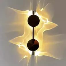 Arte Criativa Ondulado LED Lâmpada De Parede Quarto Cabeceira Sombra Luz Corredor Varanda Atmosfera Arandelas