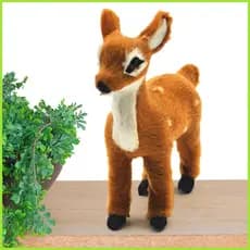 Mini Estatueta De Cervo Interior Sika Estátua De Veado Escultura Animal Decoração Ornamento De Mesa Manchado aopoimy