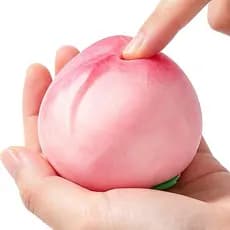 Bola De Estresse De Pêssego Recuperação Lenta Em Forma Brinquedo Sensorial Para Alívio Do Adultos Crianças aopoimy