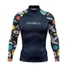 Novo Engraçado Rash Guards Maiô Masculino Manga Longa Praia Surf Camiseta Proteção UV Roupa De Banho Menino Natação Espo