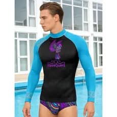 Camisa De Natação Masculina De Secagem Rápida Camisas De Sol Rash Guard Para Homens Manga Longa Proteção Solar UV Praia