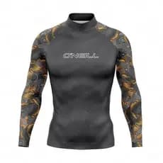 Terno De Surf Masculino Camisetas De Natação Rash Guards Maiô Praia Proteção UV Mergulho Roupa De Banho Manga Longa Roup