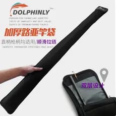 Bolsa para vara de pesca com isca, capa protetora elástica, portátil, bolsa para vara, espessada, equipamento de pesca d