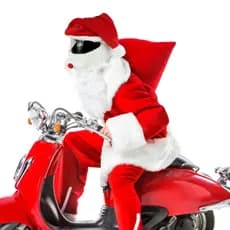 Kellnny Motocicleta Capacete Completo Capa De Pelúcia Adulto Natal Inovador Acessórios Moto Proteção Poeira Chapéu
