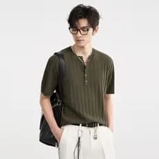 2026 verão Street Wear gelo seda legal malha POLO camisa masculina All-Match luz luxo solto Casual manga curta