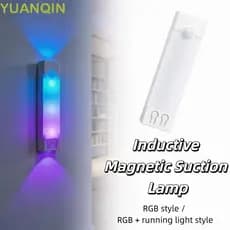 Lâmpada De Parede Gradiente YUANQINZT , Gabinete LED Com Sensor Inteligente Recarregável , Sucção