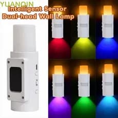 Lâmpada De Parede De Cabeça Dupla Com Sensor Inteligente YUANQINZT , Iluminação Ambiente , Para 5V1500mAh