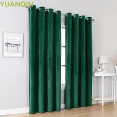 Cortinas Blackout YUANQINZT , Cortina De Veludo De Cor Sólida Com Redução De Ruído , Toque De Textura Macia