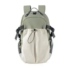[Estoque pronto] Nylon Mochila de cor contrastante Homens Mulheres Caminhadas ao ar livre Mochila Esportes Impermeável L