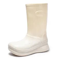 [Estoque pronto] Moda exterior usar tubo alto adulto senhoras moda geléia botas de chuva sapatos impermeáveis antiderrap